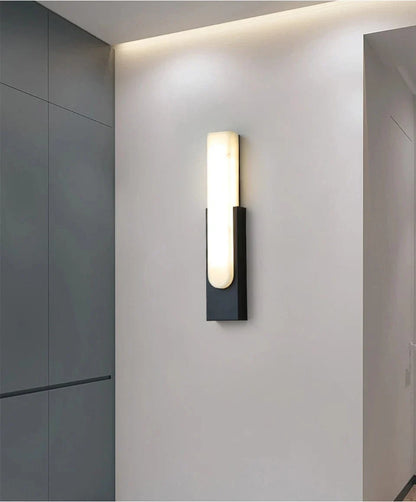 Modern LED Vägglampa - 19.6 Marmor Väggljus för Vardagsrum och Hall Inomhusbelysning