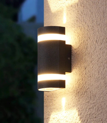 Modern Utomhus Vägglampa - Vattentät Aluminium Sconce för Trädgård och Veranda - 6W/12W Alternativ