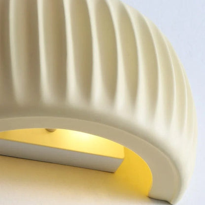 Modern Resin Vägglampa - Väggmonterad - Ambient Belysning - Fransk Beige - Idealiskt För Sovrum - Vardagsrum - Korridor - Trappa