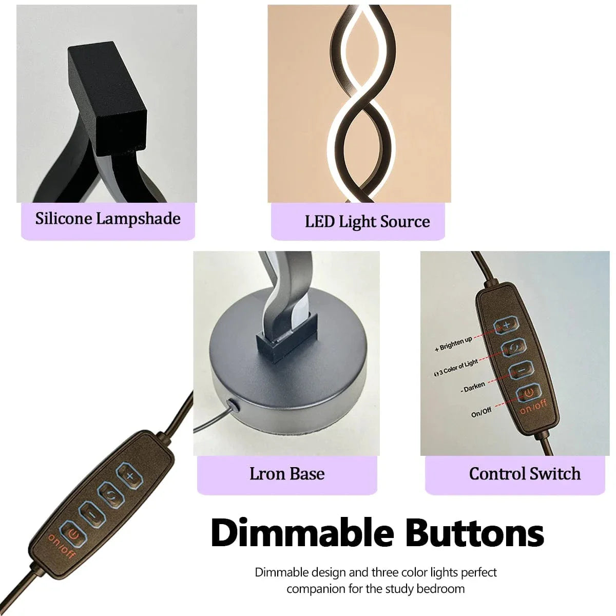 Modern Sjögräs LED Bordslampa