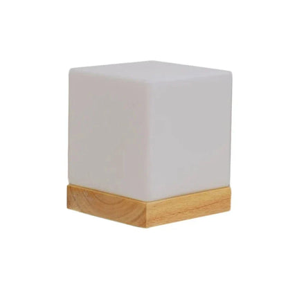 Modern Solid Wood Table Lamp – E27 Socket – Varm Vit – Elegant Design - Ideal För Sovrum - Vardagsrum - Sänglampor