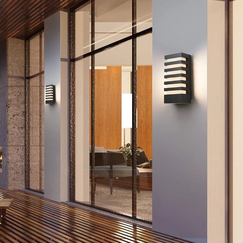 Modern vattentät LED utomhusvägglampa – 12W aluminium sconce för veranda och trädgård, energieffektiva utomhusvägglampor