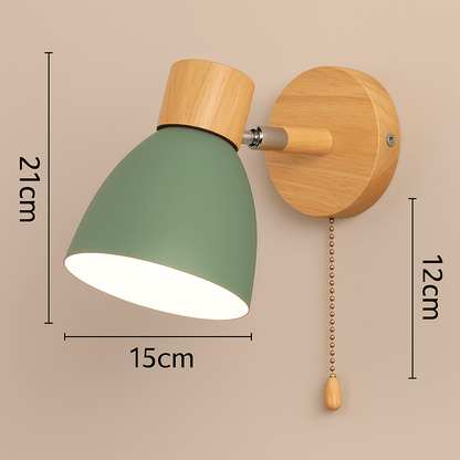 Modern Wood - Järn Vägglampa