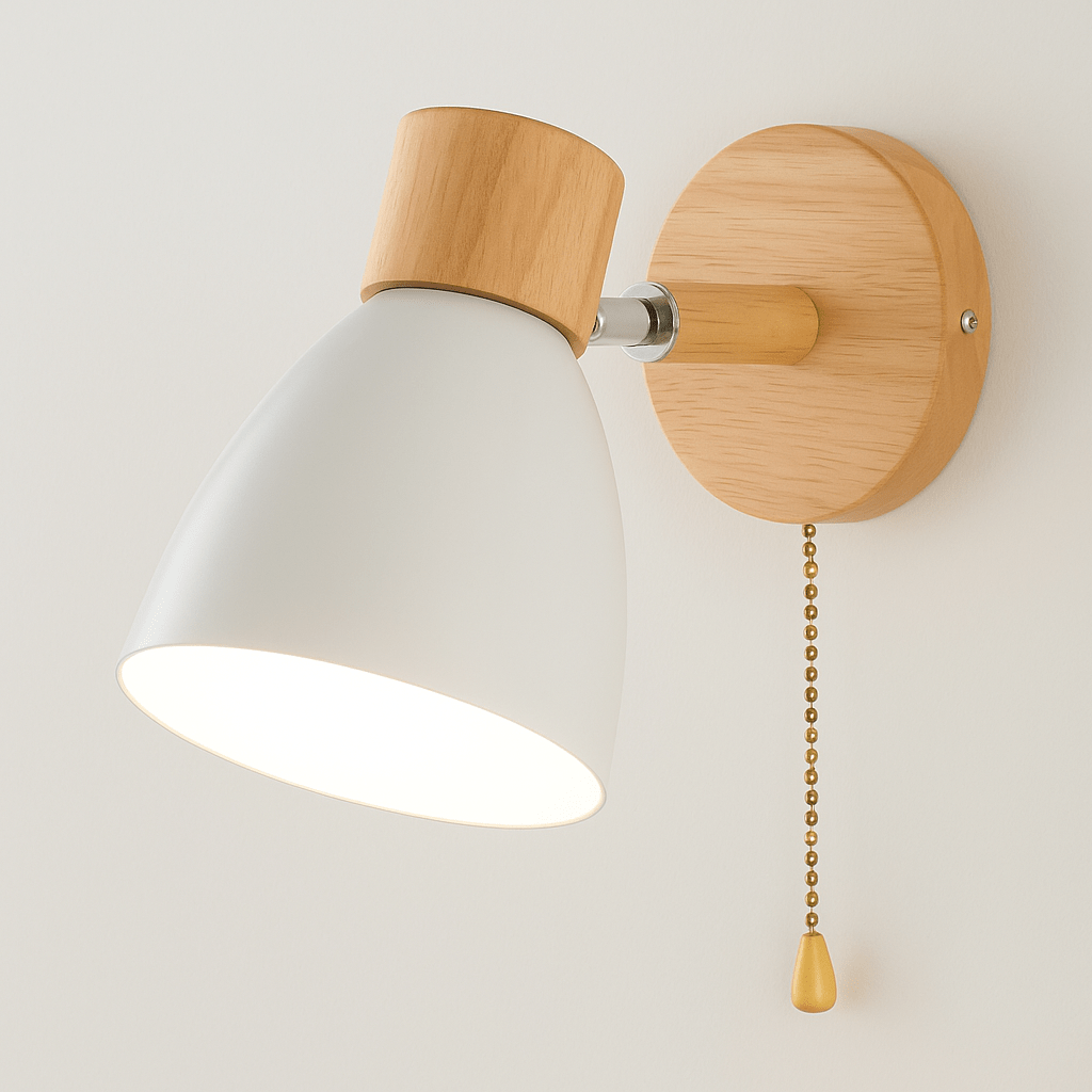 Modern Wood - Järn Vägglampa