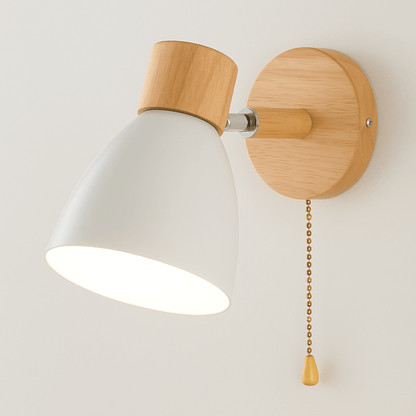 Modern Wood - Järn Vägglampa