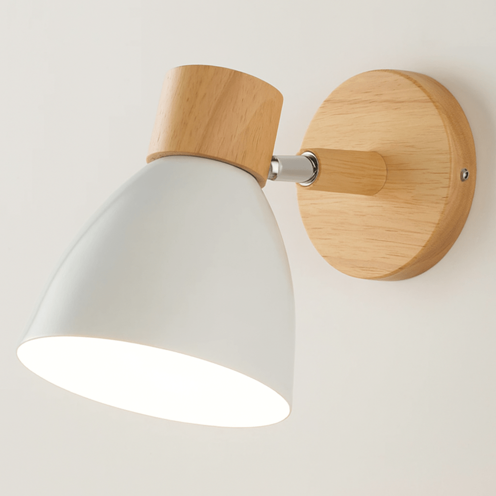 Modern Wood - Järn Vägglampa