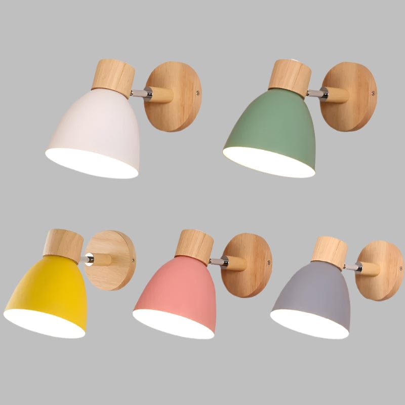 Modern Wood - Järn Vägglampa