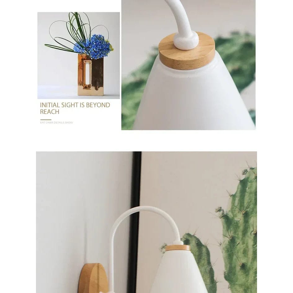 Modern Trä Vägglampa E27 Sockel