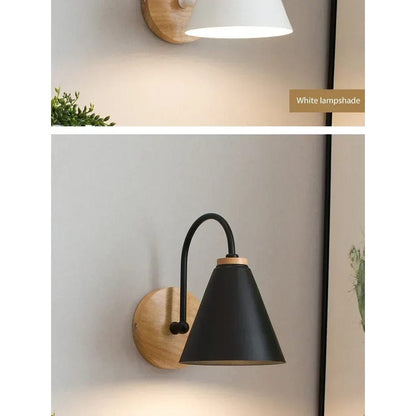 Modern Trä Vägglampa E27 Sockel