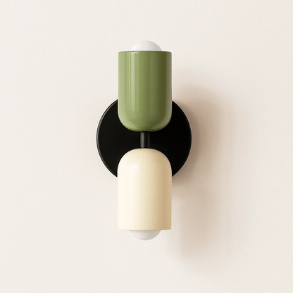 Nordisk Färgglad Sängbord Dubbel Ljus Källa Vägglampa