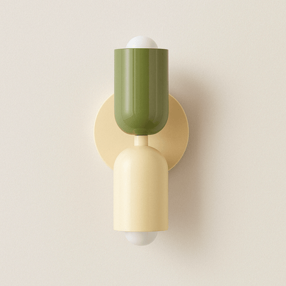 Nordisk Färgglad Sängbord Dubbel Ljus Källa Vägglampa