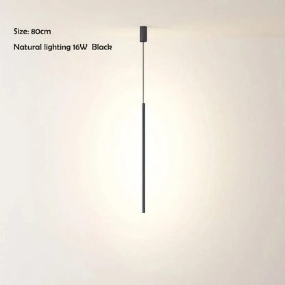 Nordisk LED Lång Hängande Krona för Vardagsrum och Sovrum – Stilren Vägg- och Golvbelysning