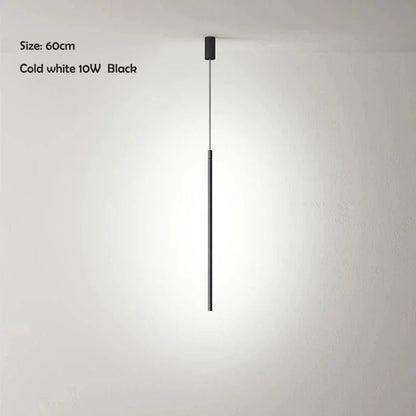 Nordisk LED Lång Hängande Krona för Vardagsrum och Sovrum – Stilren Vägg- och Golvbelysning