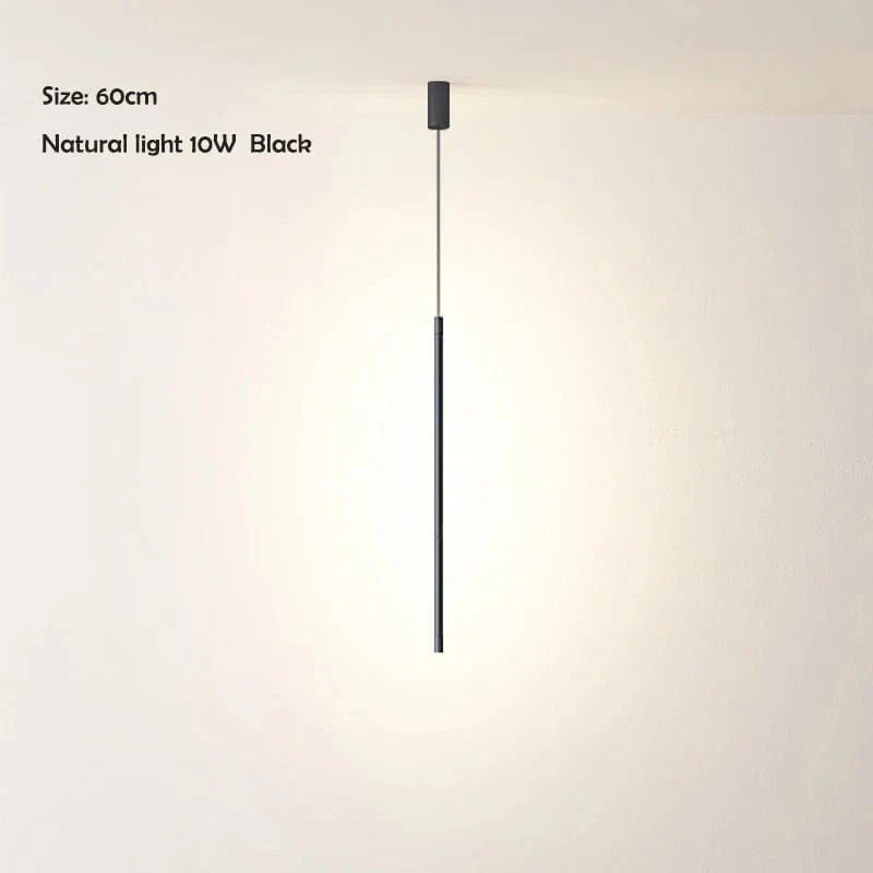 Nordisk LED Lång Hängande Krona för Vardagsrum och Sovrum – Stilren Vägg- och Golvbelysning