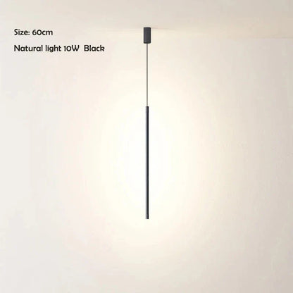 Nordisk LED Lång Hängande Krona för Vardagsrum och Sovrum – Stilren Vägg- och Golvbelysning