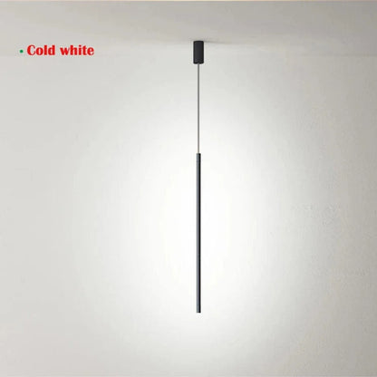 Nordisk LED Lång Hängande Krona för Vardagsrum och Sovrum – Stilren Vägg- och Golvbelysning