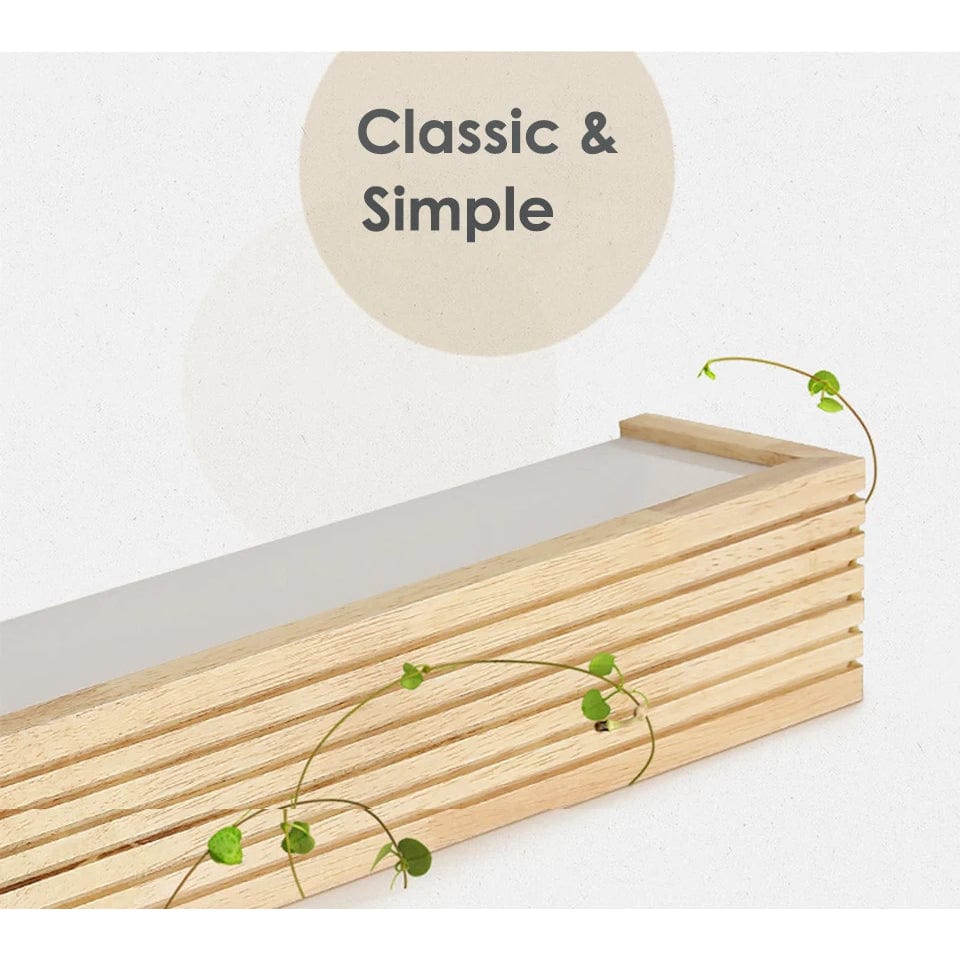 Nordisk LED Trä Väggsconces - Upp och Ner Inomhus Vägglampor för Sovrum, Vardagsrum och Badrum - Energibesparande Belysning
