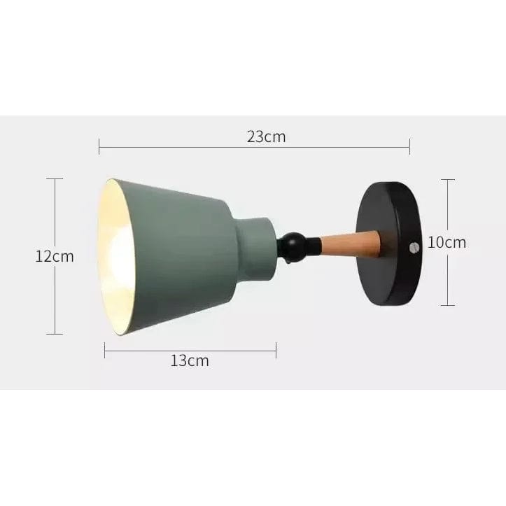 Nordic Solid Wood LED Vägglampa – Minimalistisk Vägglampa Belysning för Inomhus Sovrum och Vardagsrum