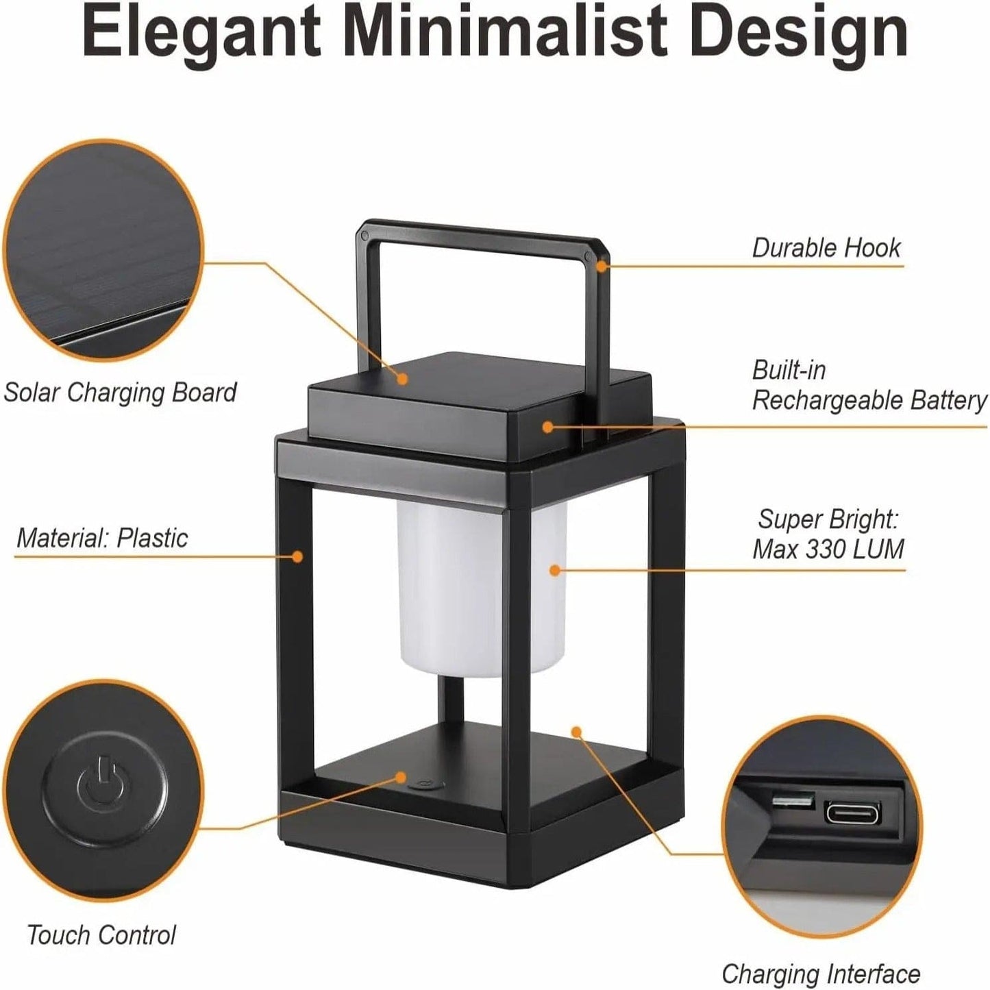 Utomhus Solcells Lampa