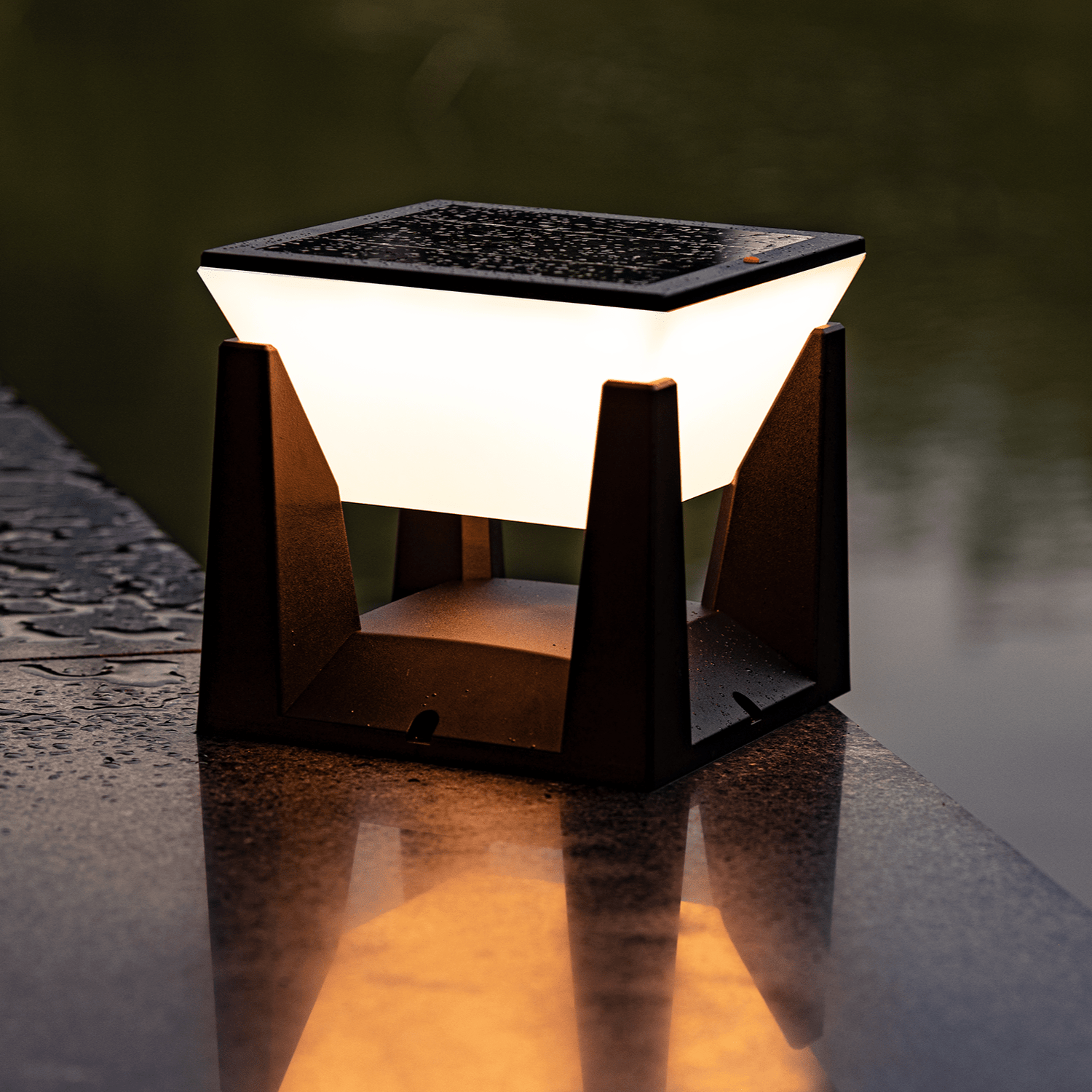 Utomhus Solcellsdriven Modern Trädgårdslampa