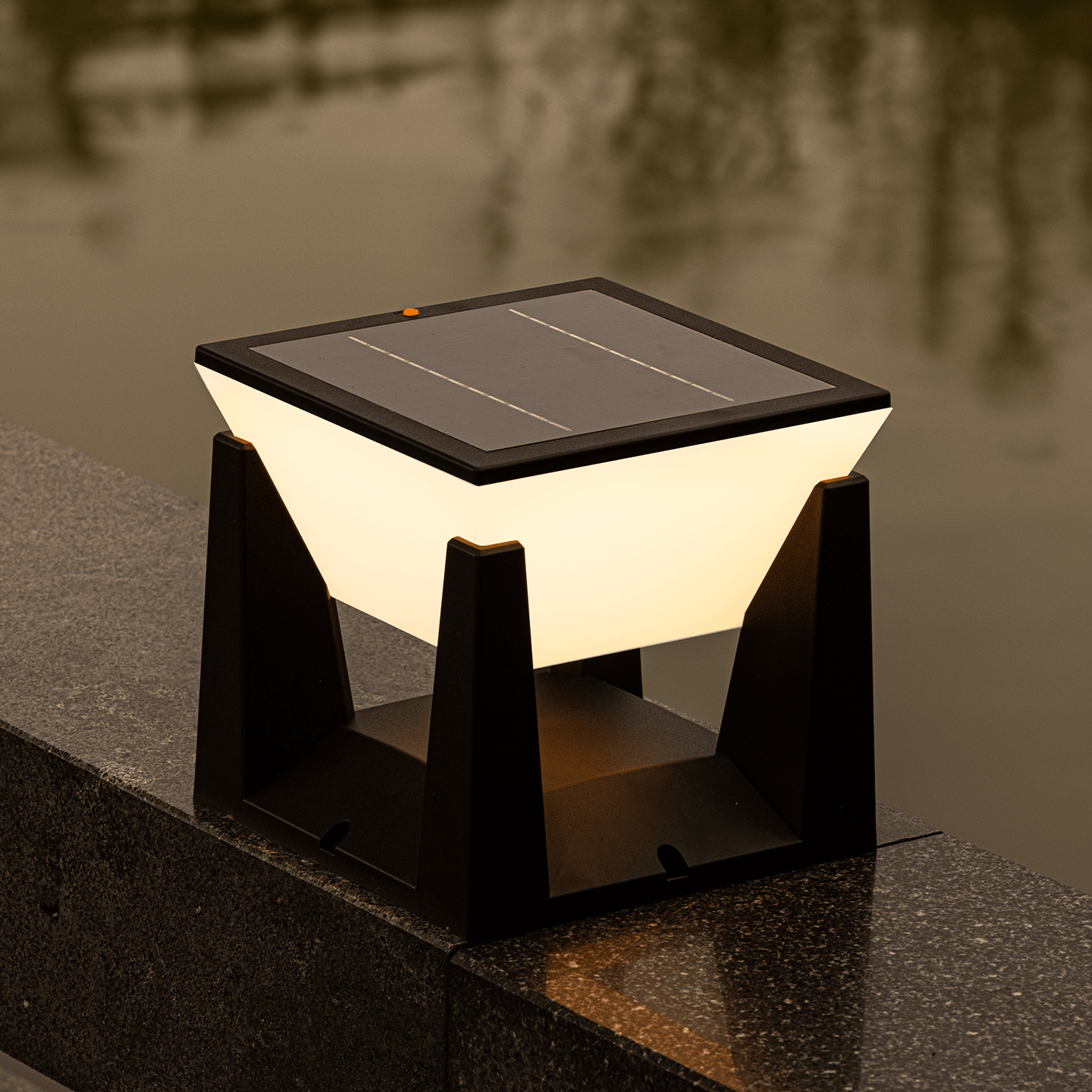 Utomhus Solcellsdriven Modern Trädgårdslampa