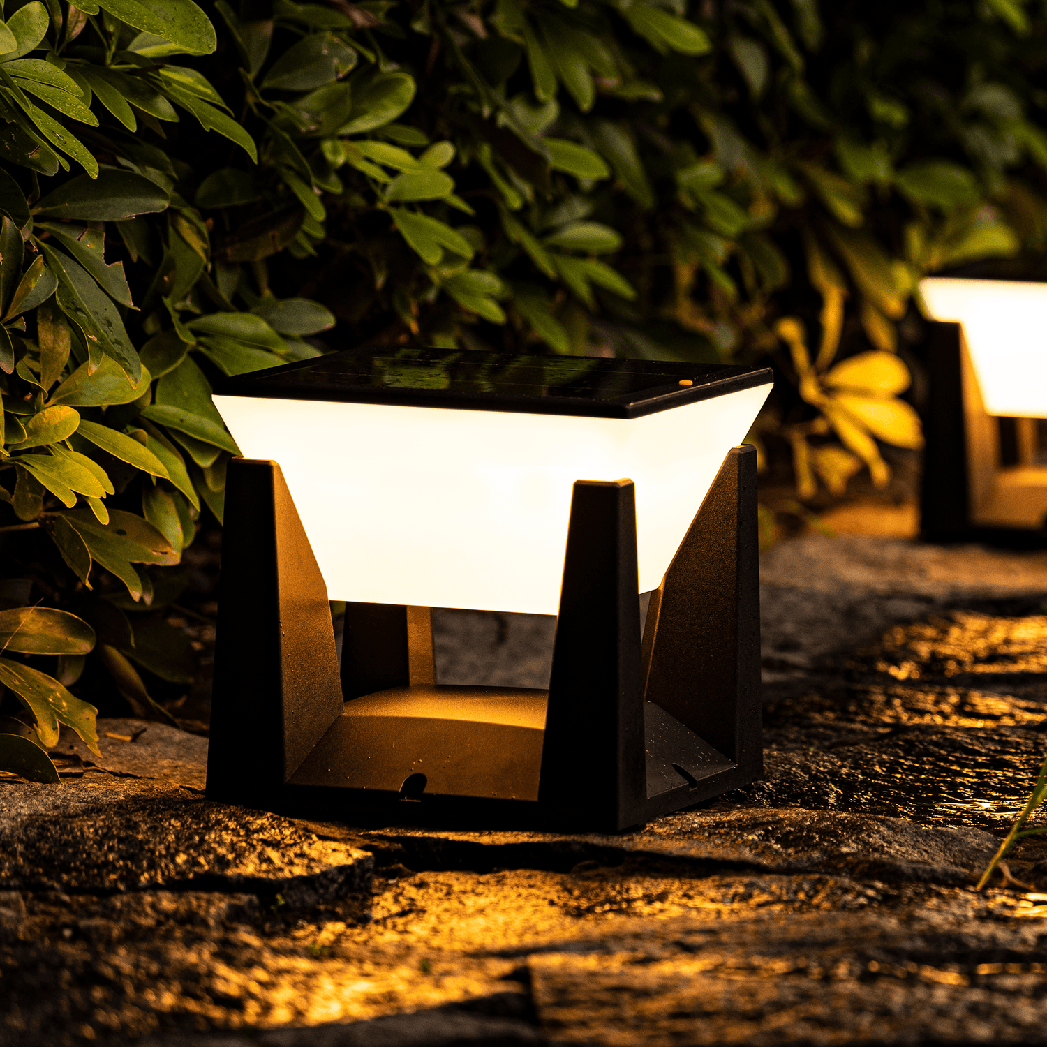 Utomhus Solcellsdriven Modern Trädgårdslampa