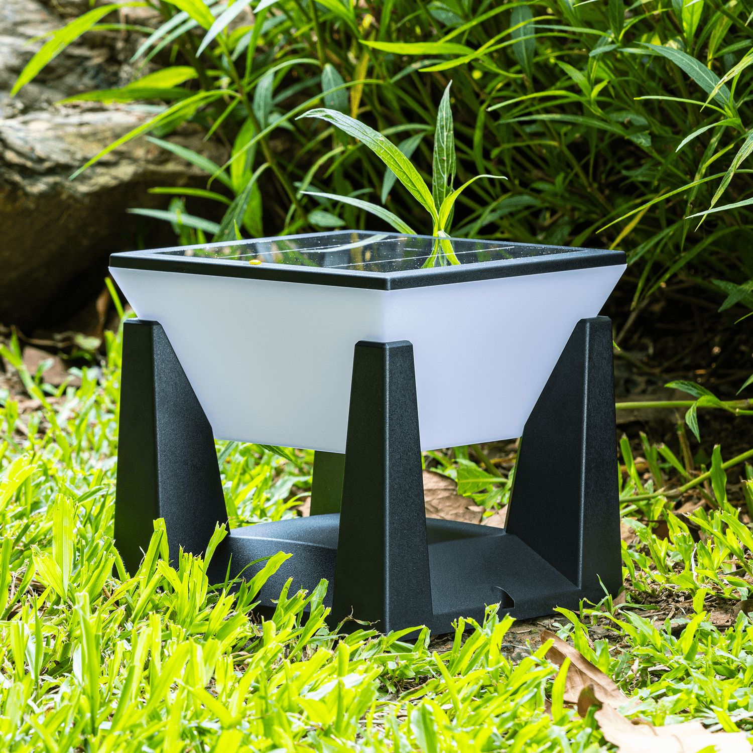 Utomhus Solcellsdriven Modern Trädgårdslampa