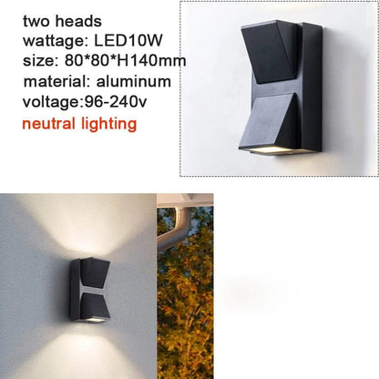 Utomhus Vattentät LED Vägglampa – Modern Aluminium Sconces för Trädgård och Veranda, IP65 Vattentät, 5W och 10W Alternativ