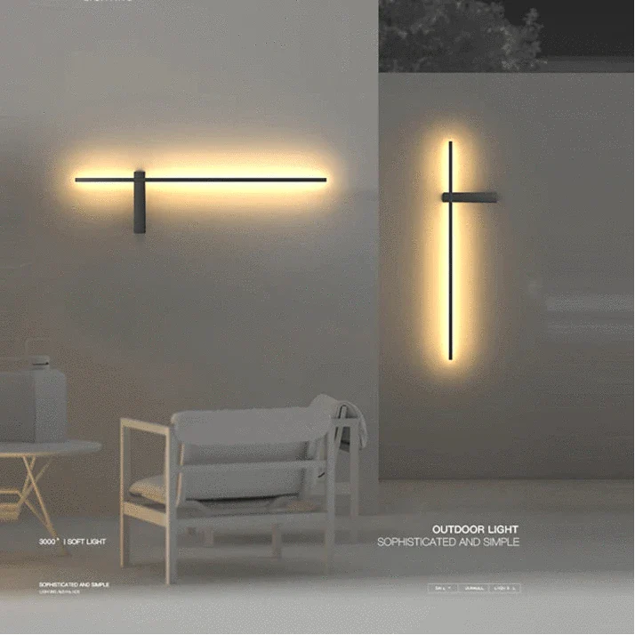 Utomhus Vattentät Vägglampa – IP54 Aluminium Sconce för Veranda och Uteplats, Mångsidig Vägglampa med Energibesparande LED