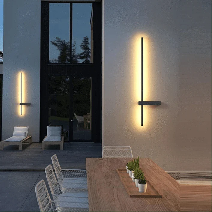 Utomhus Vattentät Vägglampa – IP54 Aluminium Sconce för Veranda och Uteplats, Mångsidig Vägglampa med Energibesparande LED