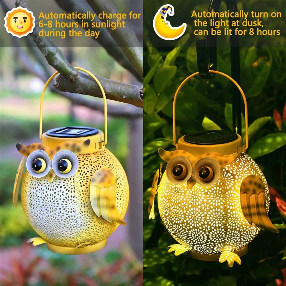 Uggla Solträdgårdslampa - Hängande LED-lampa