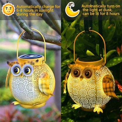 Uggla Solträdgårdslampa - Hängande LED-lampa