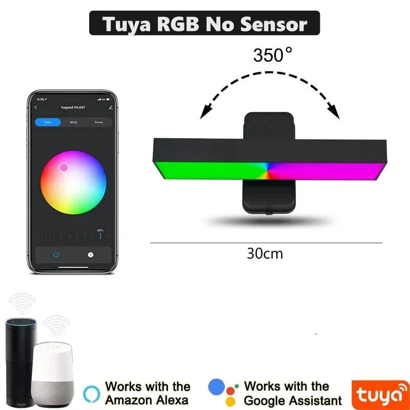 PIR Rörelsesensor Utomhus Vägglampa - Rotterbar Design - IP65 Vattentålig - Varm Vit - Justerbar Längd - Aluminium Och Glas