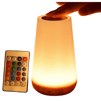 Portabel RGB Touch Lampa - USB Laddningsbar Sänglampa