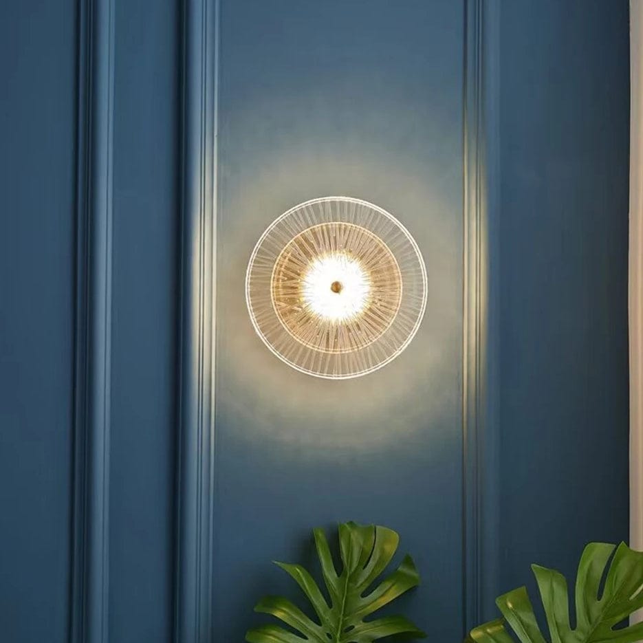 Postmodern glas vägglampa belysning för vardagsrum och gång – elegant vägglampafäste