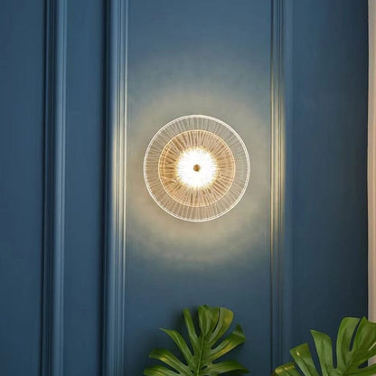 Postmodern glas vägglampa belysning för vardagsrum och gång – elegant vägglampafäste