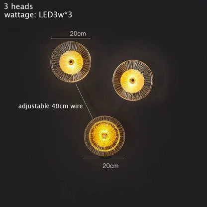 Postmodern glas vägglampa belysning för vardagsrum och gång – elegant vägglampafäste