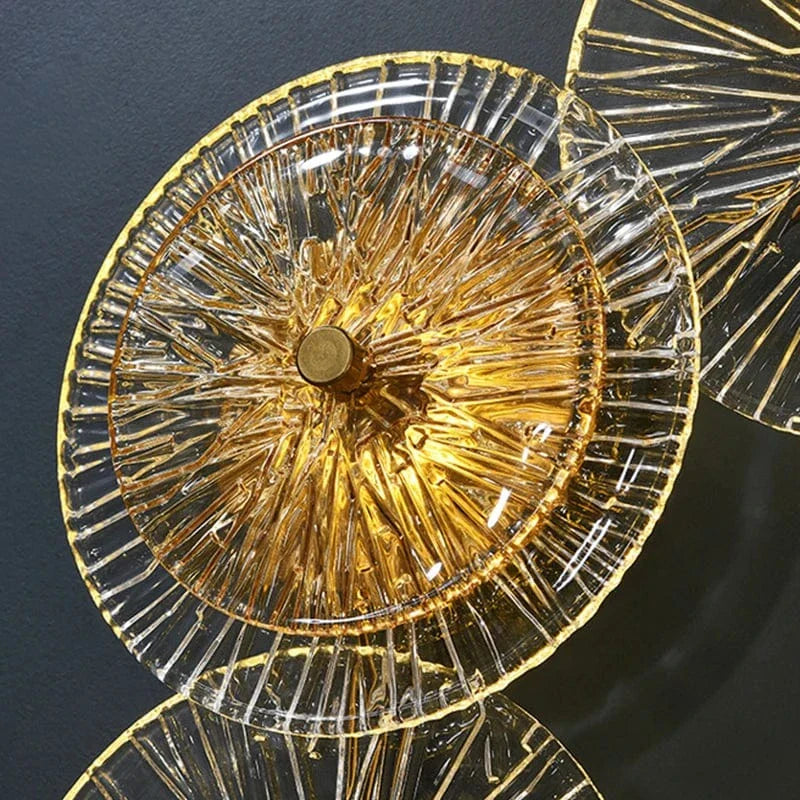 Postmodern glas vägglampa belysning för vardagsrum och gång – elegant vägglampafäste