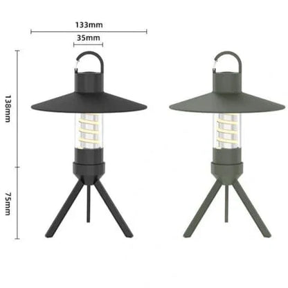 Justerbart stativ uppladdningsbar campinglampa