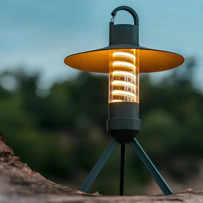 Justerbart stativ uppladdningsbar campinglampa