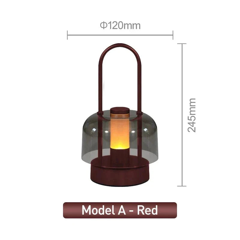 Uppladdningsbar LED-skrivbordslampa - Sladdlös - Modern Retro Design - Portabel - Touchaktivering - Ideal för inomhusbruk
