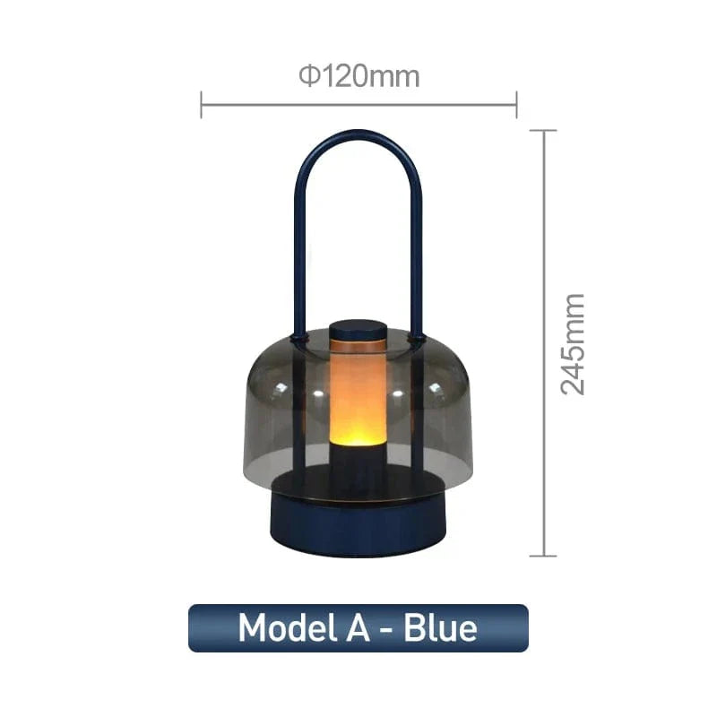 Uppladdningsbar LED-skrivbordslampa - Sladdlös - Modern Retro Design - Portabel - Touchaktivering - Ideal för inomhusbruk