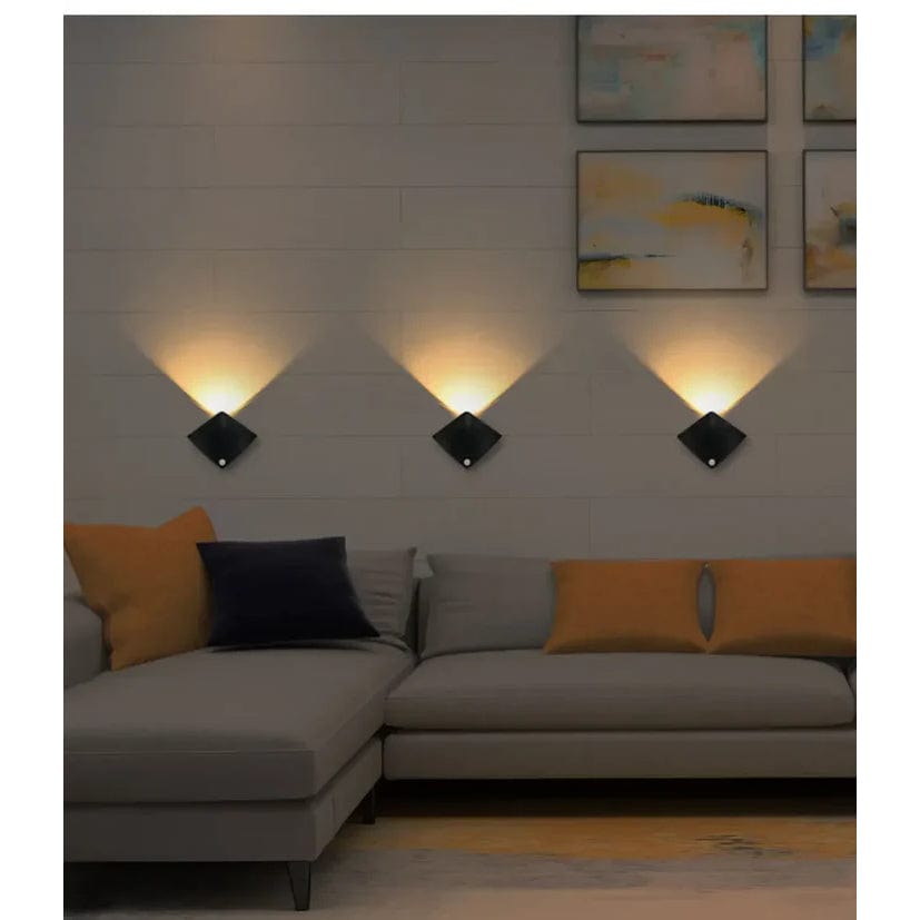 Uppladdningsbar LED rörelsesensor nattlampa