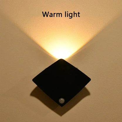 Uppladdningsbar LED rörelsesensor nattlampa