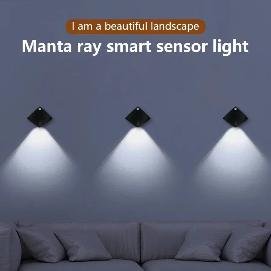 Uppladdningsbar LED rörelsesensor nattlampa