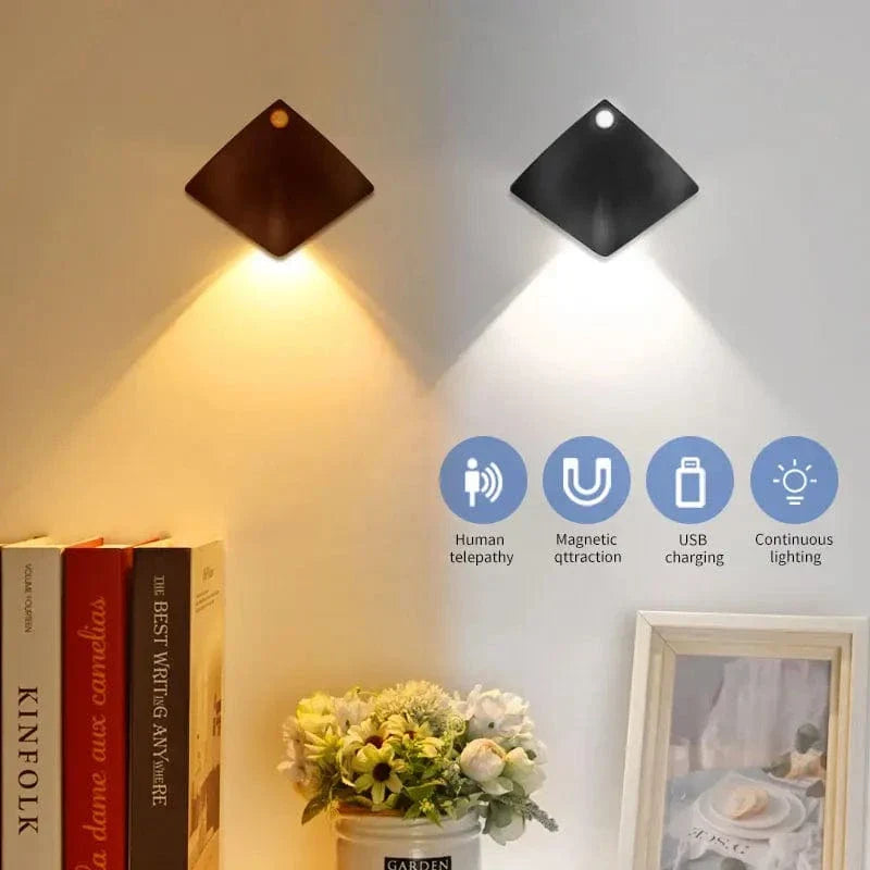 Uppladdningsbar LED rörelsesensor nattlampa