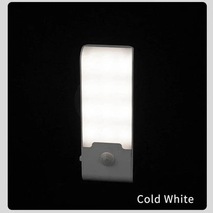LED Rörelsesensor Nattlampa - Uppladdningsbar USB Typ-C - Kall &amp; Varm Vit