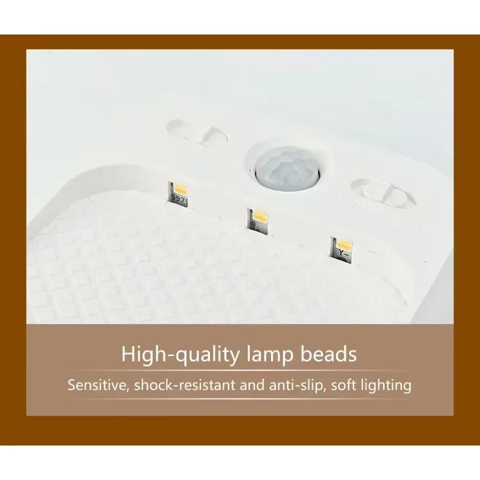 Uppladdningsbar LED Rörelsesensor Nattlampa Med Magnetfäste – Dimmbar - Inomhusbruk - Idealisk För Sovrum, Trappor, Skåp - Varma Toner