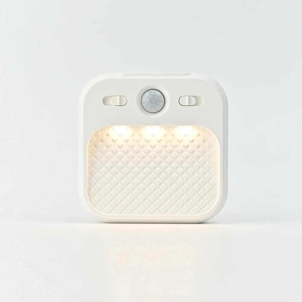 Uppladdningsbar LED Rörelsesensor Nattlampa Med Magnetfäste – Dimmbar - Inomhusbruk - Idealisk För Sovrum, Trappor, Skåp - Varma Toner