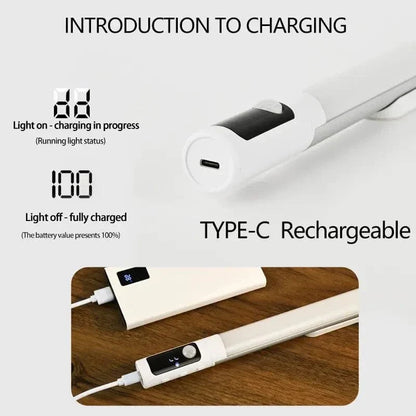 Uppladdningsbar LED-nattlampa med rörelsesensor och digital skärm – Inomhusbruk för kök och skåp